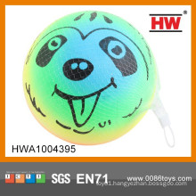 Hot Sale 9 Inch Animal Face Rainbow Color Wholesale Beach Ball